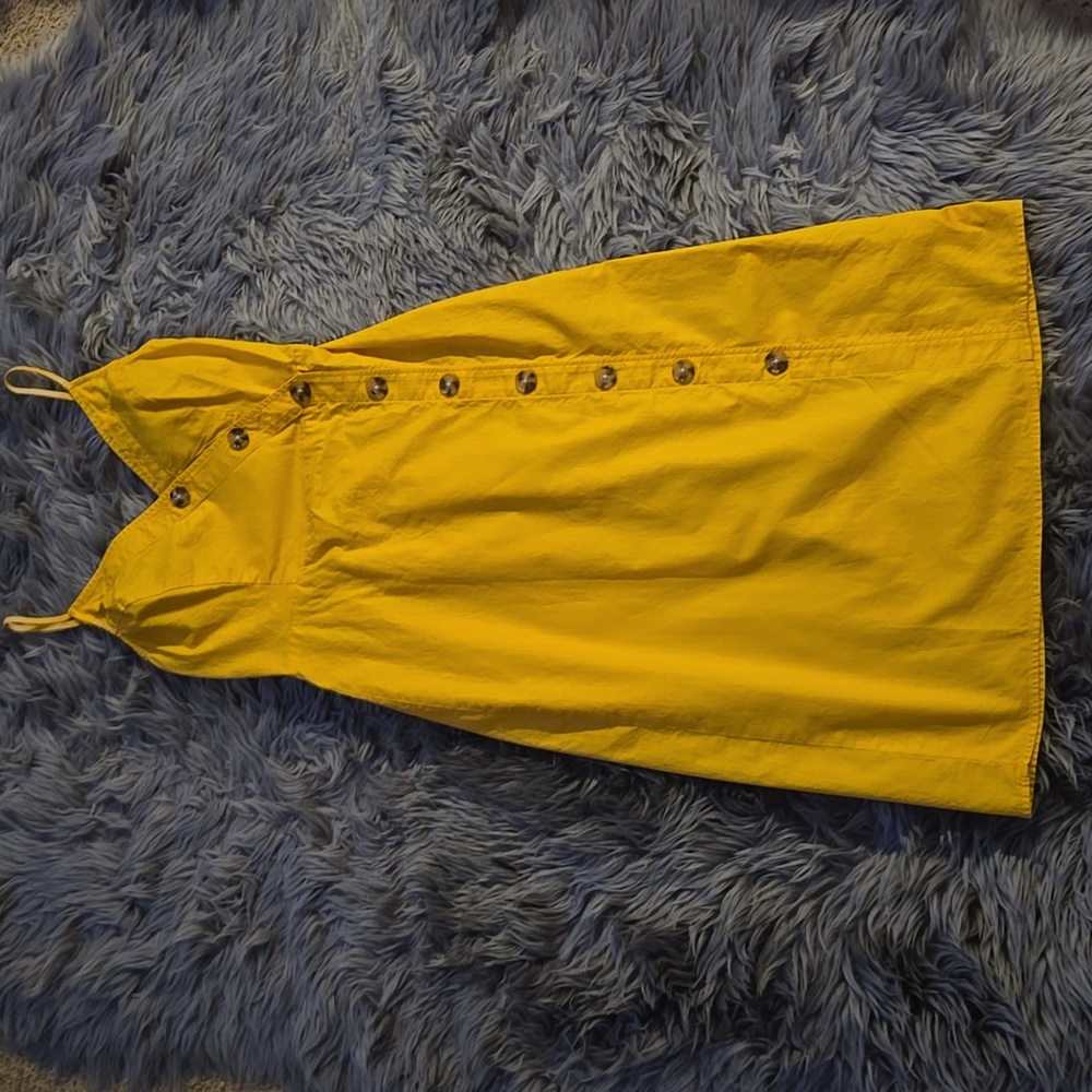 Express Yellow Sleeveless Midi Sundress